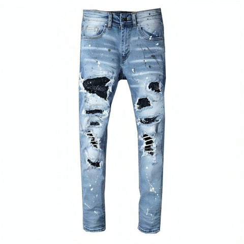 The Slayer Rhinestone Distressed Jeans Shop5798684 Store 28 