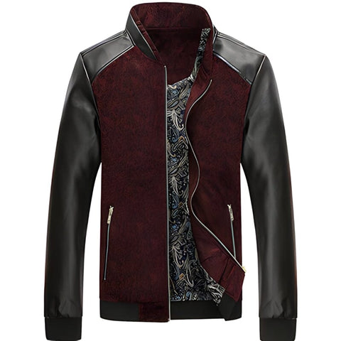The Paxton Faux Leather Biker Jacket - Multiple Colors 0 WM Studios Red XS 