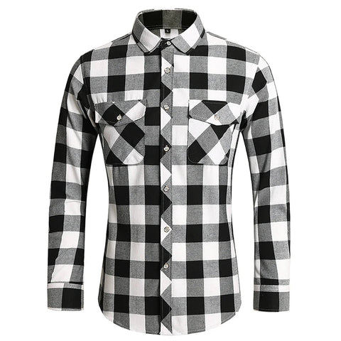 The Aldridge Double-Pocket Shirt - Multiple Colors WM Studios Black White XS 