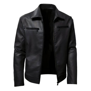 The Kane Faux Leather Biker Jacket - Multiple Colors 0 WM Studios Black XS 