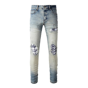 The Marcellus Distressed Jeans WellMan Studios Blue 32 