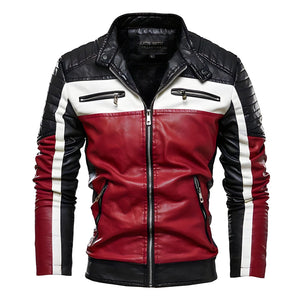 The Giancarlo Faux Leather Biker Jacket - Multiple Colors
