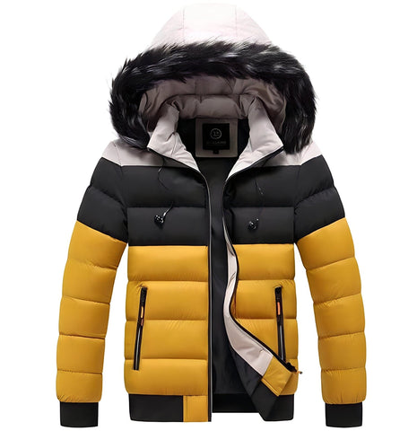 The Frost Faux Fur Winter Jacket - Multiple Colors Well Worn Yellow L 