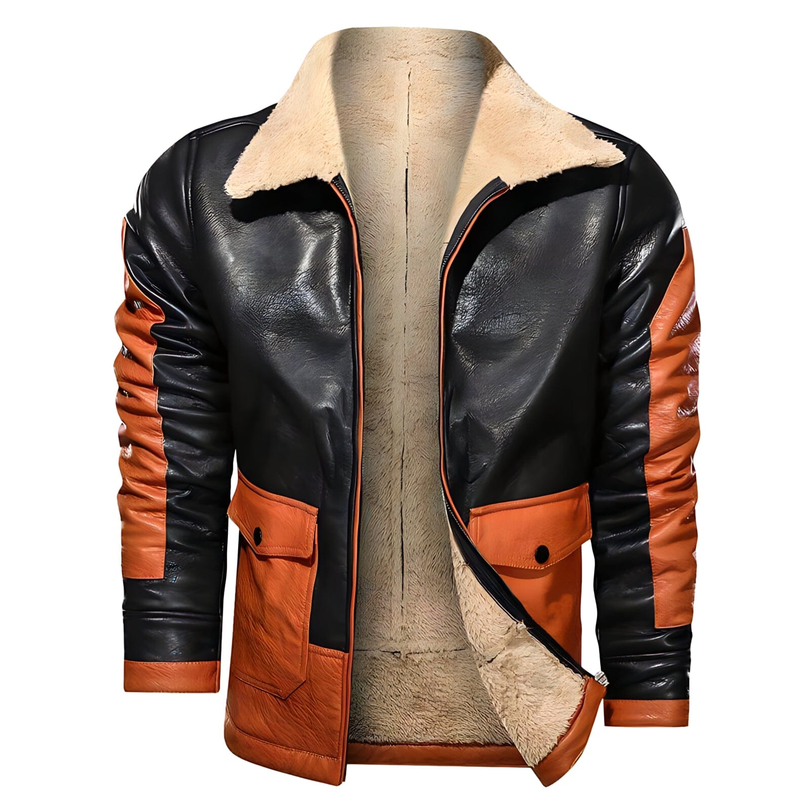 The Geo Faux Leather Jacket
