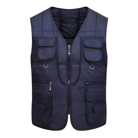 The Kawhi Tactical Utility Vest - Multiple Colors Well Worn Blue L 