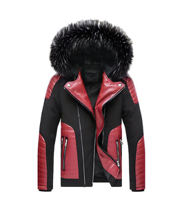 The Sabertooth Faux Fur Winter Biker Jacket - Multiple Colors
