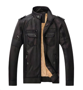 The Julian Faux Leather Moto Jacket - Multiple Colors