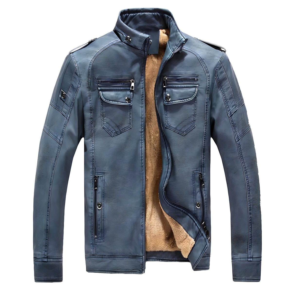 The Julian Faux Leather Moto Jacket - Multiple Colors – WM Studios