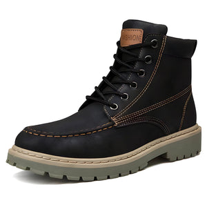 The Trenton Split Leather Ankle Boots - Multiple Colors NON-BRUCE Black EU 39 / US 6.5 