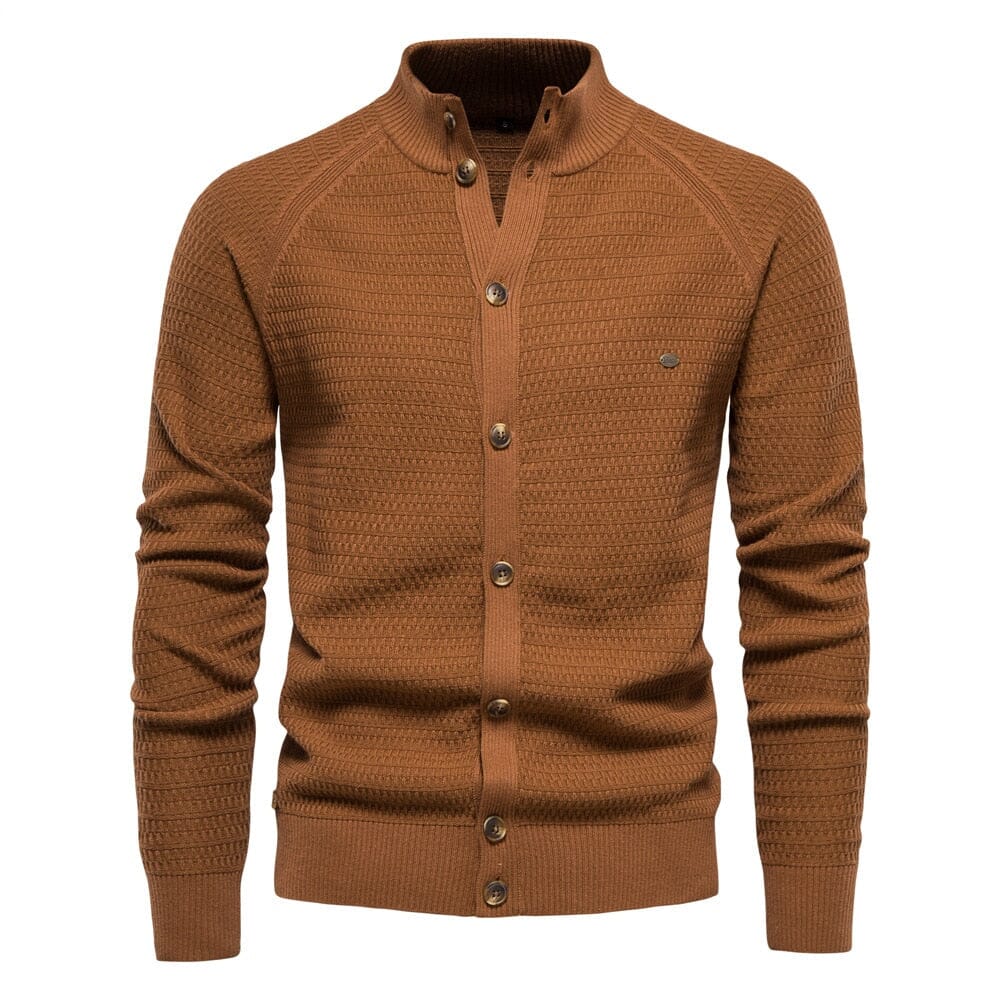 The Reuben Slim Fit Knitted Pullover Cardigan - Multiple Colors
