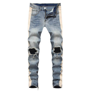 The Rally Distressed Biker Jeans - Multiple Colors