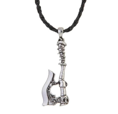 The Axe Nordic Pendant Necklace - Multiple Colors Well Worn 