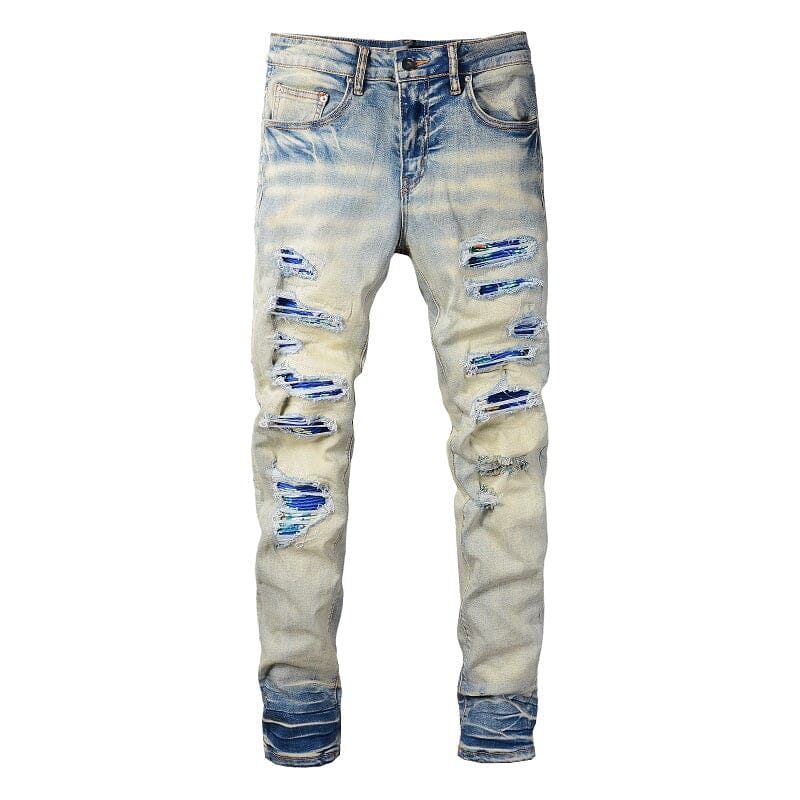 The Landshark Distressed Denim Jeans